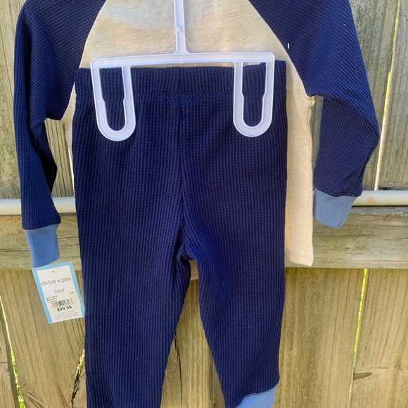 2 Pieces Set Cutie Pie Infant Boys Child Shirt - Picture 2 of 8